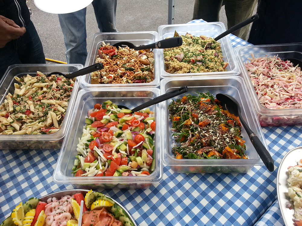 Our Salad Table - Fill Your Boots - Location catering for Film & TV
